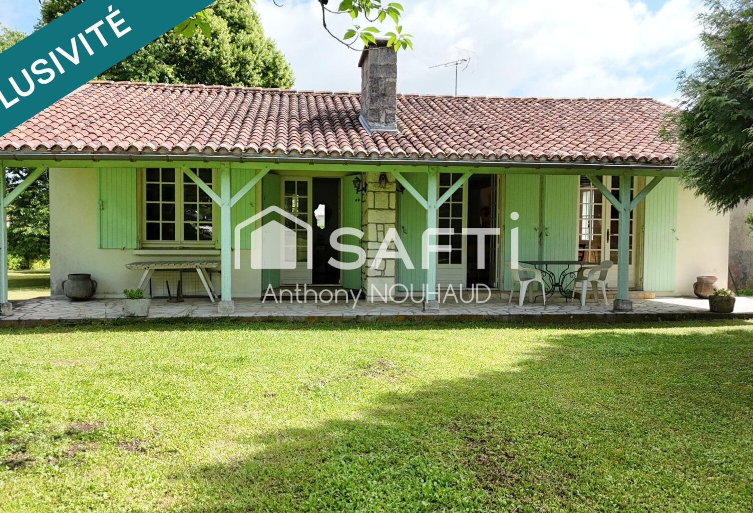 Agréable pavillon plain-pied, sur un joli terrain — photo 1