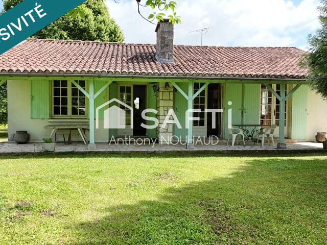 Agréable pavillon plain-pied, sur un joli terrain — photo du bien