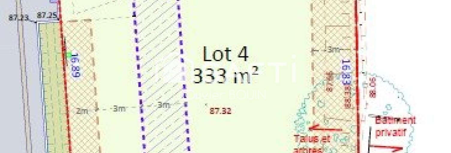 Terrain  333 m² à vendre à Landivisiau (29400)