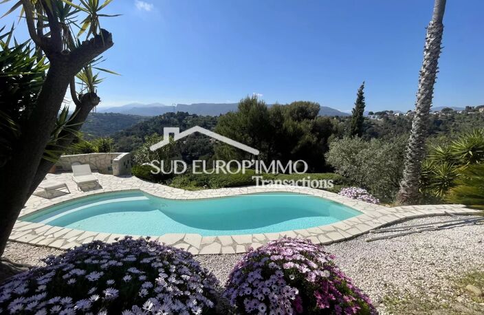 NiCE Saint Pancrace élégante villa de standing avec piscine, pool house et panorama collines — photo 4
