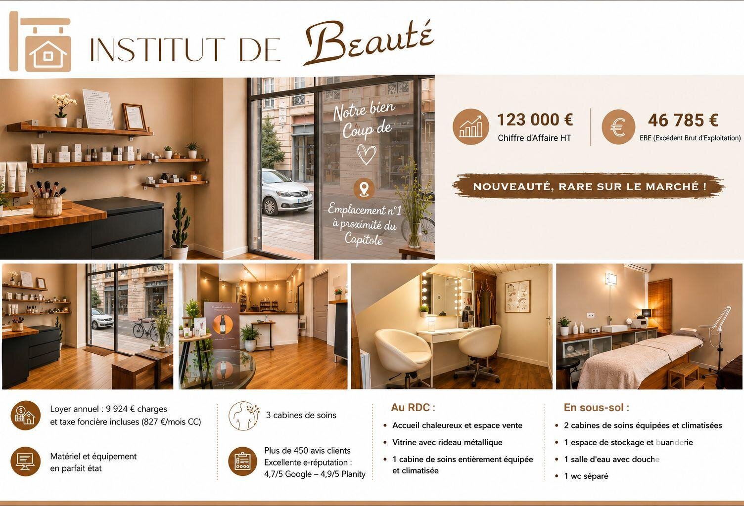 Vente Boutique/Local commercial 100 m&sup2; — photo 1