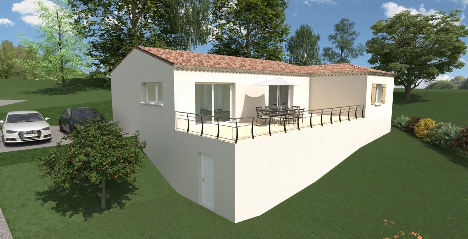 ROCHEMAURE : projet hors Lotissement avec vue dominante — photo 1