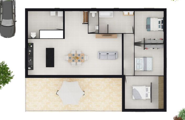 ROCHEMAURE : projet hors Lotissement avec vue dominante — photo 2