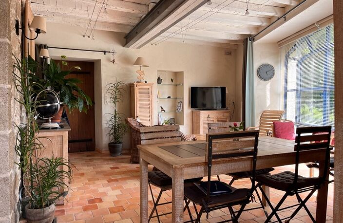 MALLIEVRE, BORD DE SEVRE, CADRE BUCOLIQUE & AUTHENTIQUE, DEMEURE COMPOSEE DE 2 MAISONS JUMELEES AVEC JARDIN, GARAGE, CAVE, 287000€ FAI — photo 4