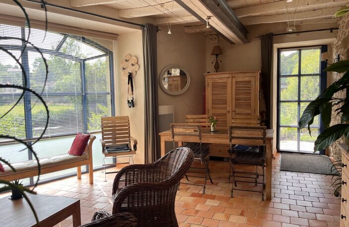MALLIEVRE, BORD DE SEVRE, CADRE BUCOLIQUE & AUTHENTIQUE, DEMEURE COMPOSEE DE 2 MAISONS JUMELEES AVEC JARDIN, GARAGE, CAVE, 287000€ FAI — photo 5