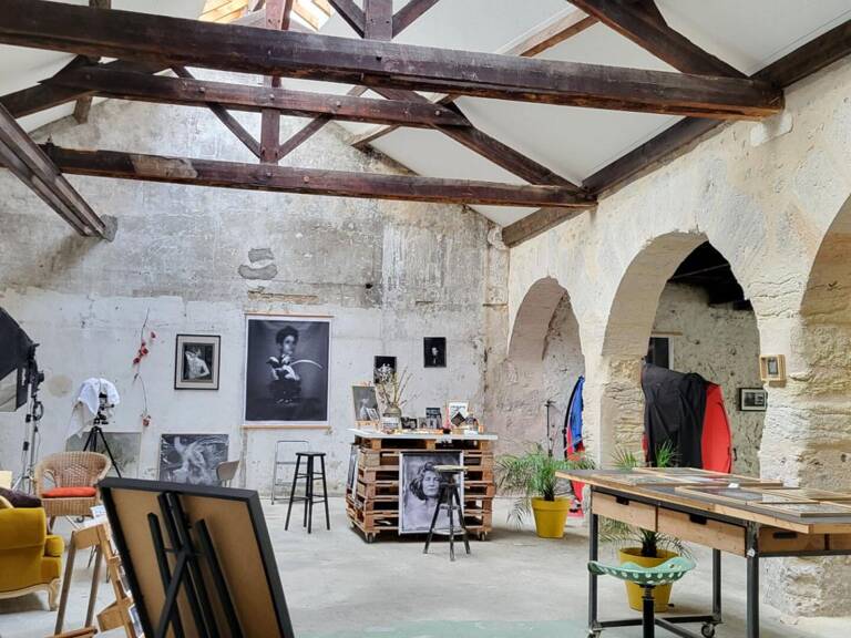 24000 Perigueux maison divisée en 2 apparts  f2 et f3 et atelier professionnel  artistique et galerie — photo 1