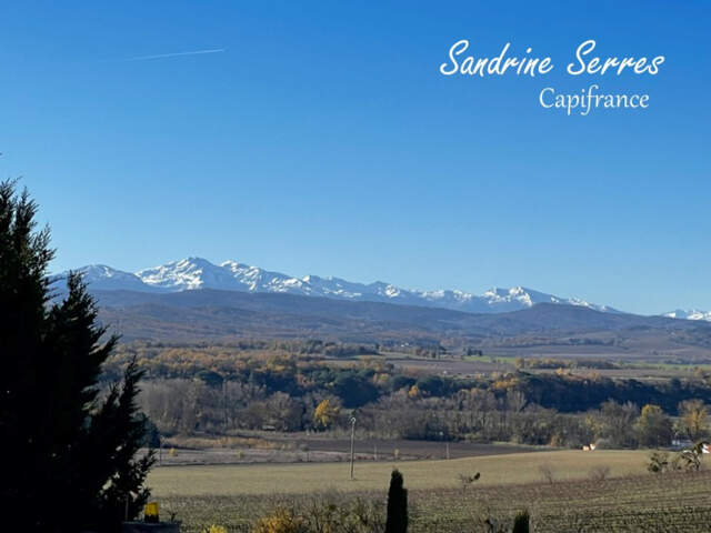 Village proche Limoux - Villa plain-pied 105 m2 environ - Vue Pyrénées - Terrain 1 100 m2 — photo du bien