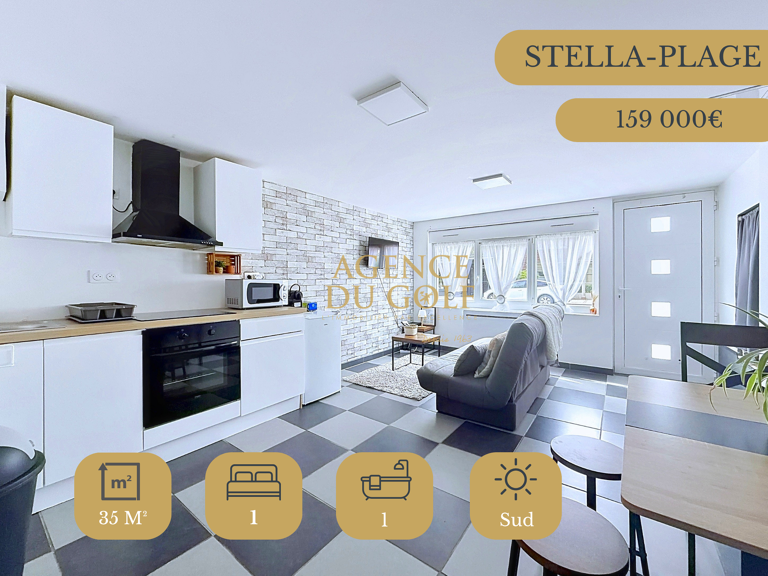T2 à Stella-Plage : investissement locatif ou pied-à-terre e — photo 1