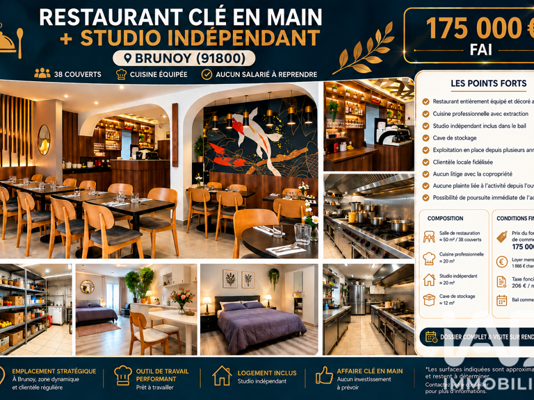 Vente Restaurant 100 m&sup2; — photo 1
