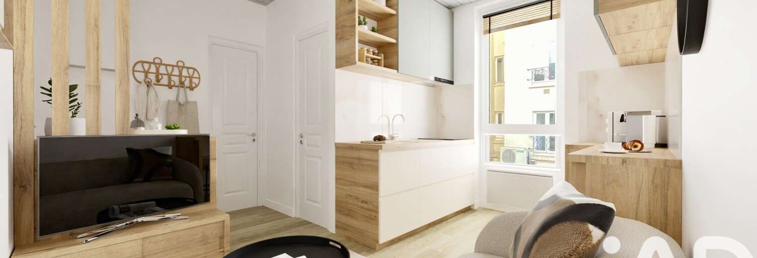 Appartement 2 Pièces 21 m² à vendre à Paris 15 (75015)