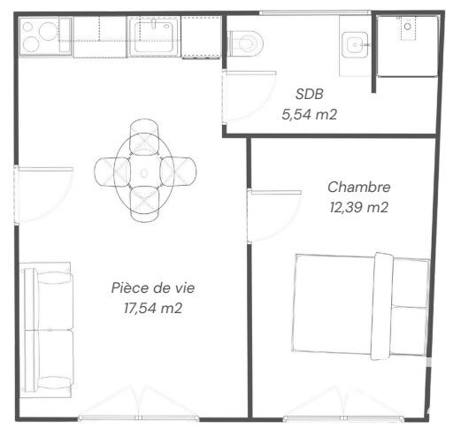 Appartement à vendre, 2 pièces, 35 m², Morlaix