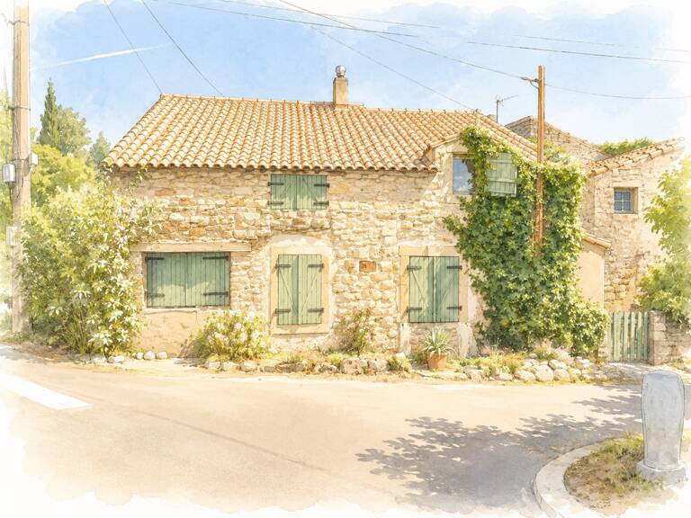 MAISON DE CARACTÈRE EN PIERRE AVEC PISCINE ET SAUNA À LA CAUNETTE — photo 1