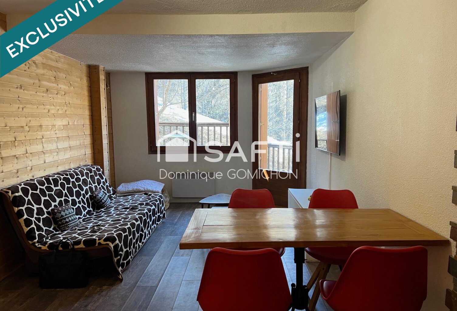 Spacieux studio avec coin nuit lit double, coin montagne et vue dégagée — photo 1