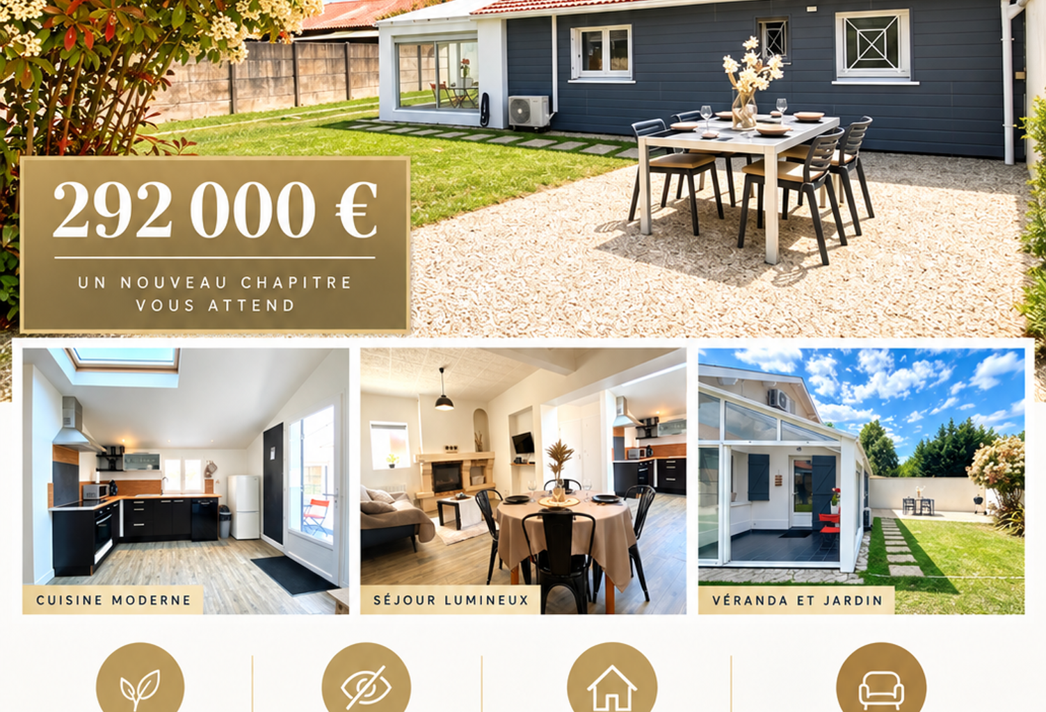 Vente Maison/villa 3 pièces — photo 1