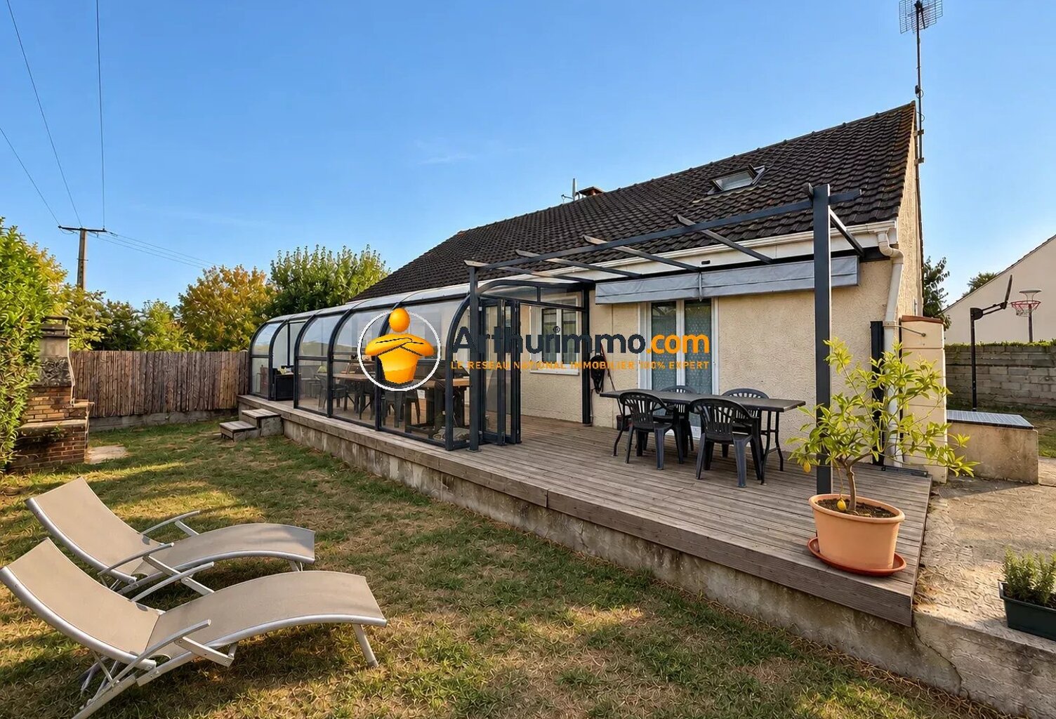 Maison de plain-pied 103m² – sous-sol total – terrain 650m² — photo 1