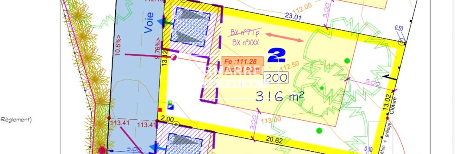 Terrain  316 m² à vendre à Vitré (35500)
