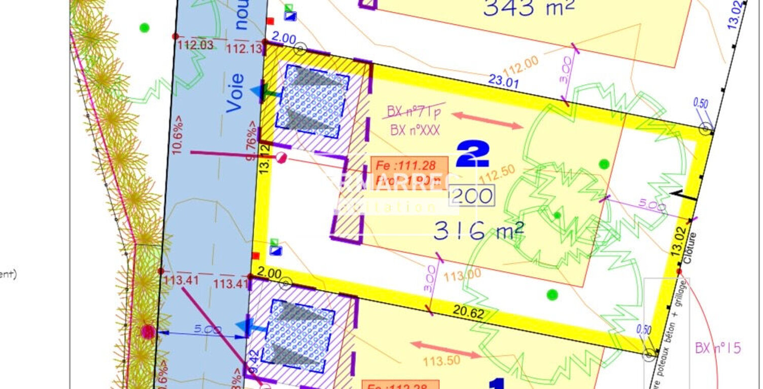 A VENDRE Terrain constructible 316 m² viabilisé à VITRÉ - 87 800  HAI — photo 1