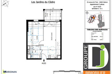 Appartement 2 pièces 164053 €