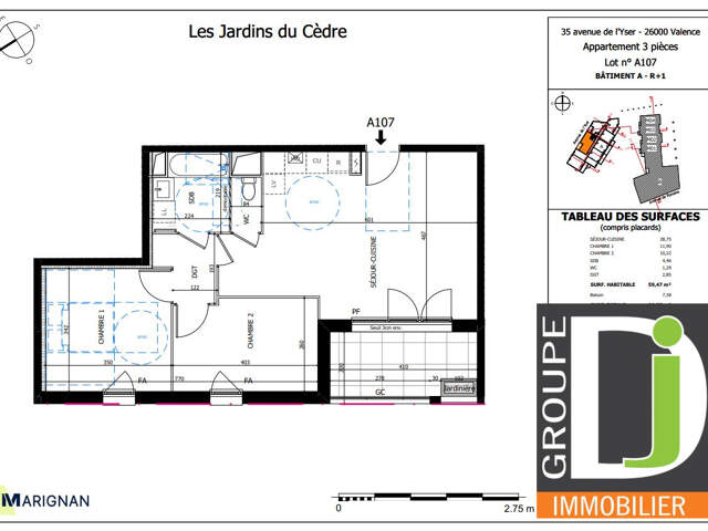 PROGRAMME NEUF EN VEFA à vendre à Valence, avec balcon — photo du bien