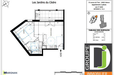 Appartement 2 pièces 173723 €