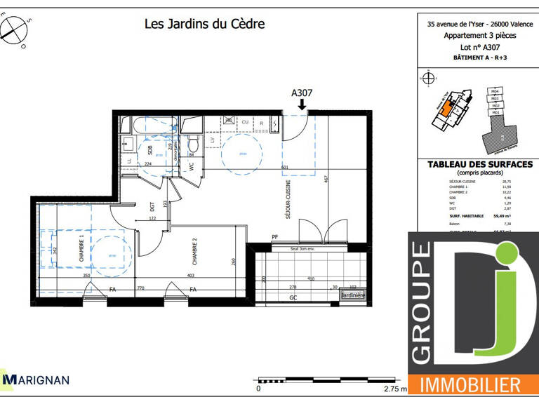 PROGRAMME NEUF en VEFA à vendre à Valence, avec balcon — photo 1