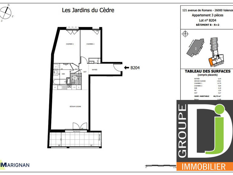 PROGRAMME NEUF EN VEFA à vendre à Valence, avec balcon — photo 1
