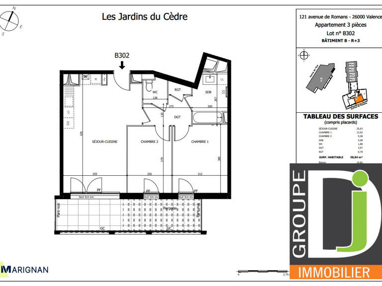 PROGRAMME NEUF en VEFA à vendre à Valence, avec balcon — photo 1