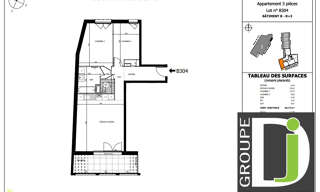 Appartement 3 Pièces 66 m² à vendre à Valence (26000)