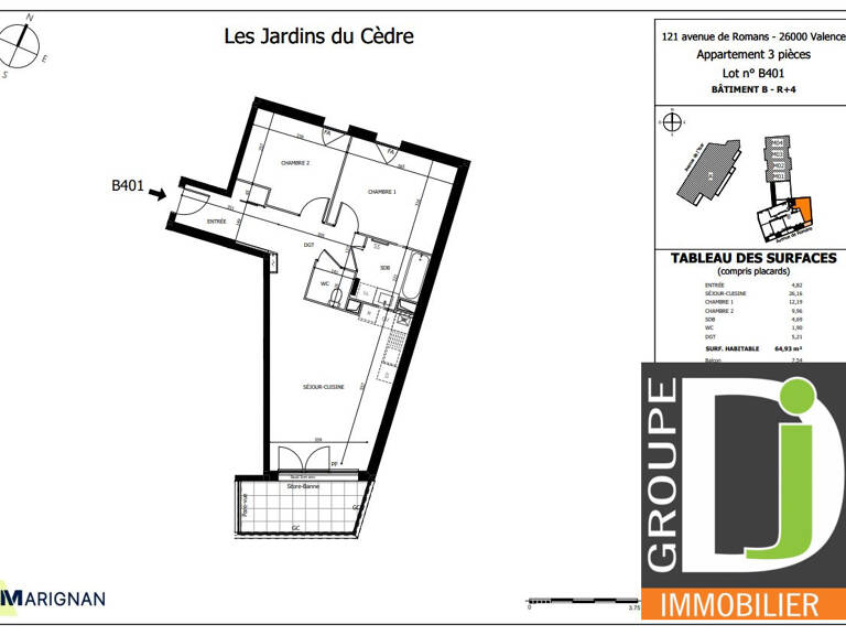 PROGRAMME NEUF EN VEFA à vendre à Valence, avec terrasse — photo 1