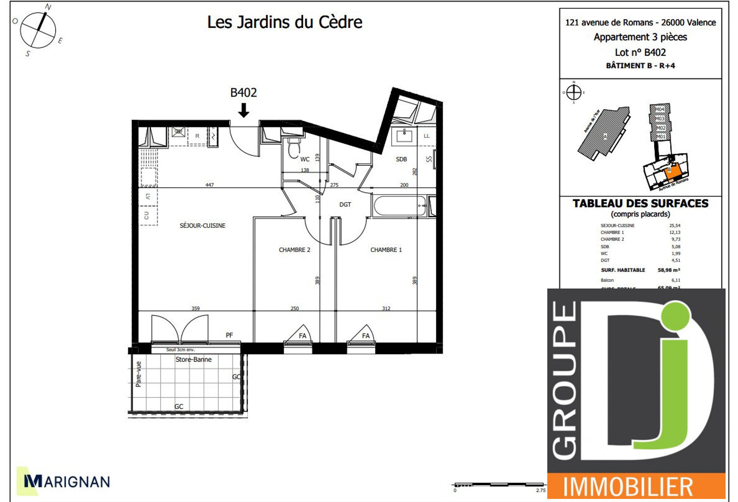 PROGRAMME NEUF EN VEFA à vendre à Valence, avec balcon — photo 1