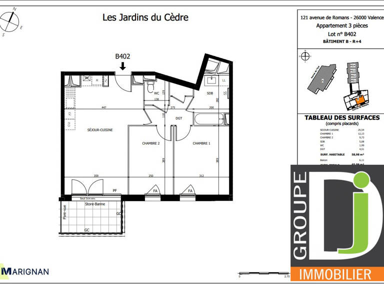 PROGRAMME NEUF EN VEFA à vendre à Valence, avec balcon — photo 1
