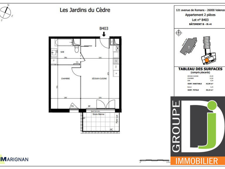 PROGRAMME NEUF EN VEFA à vendre à Valence, avec terrasse — photo 1