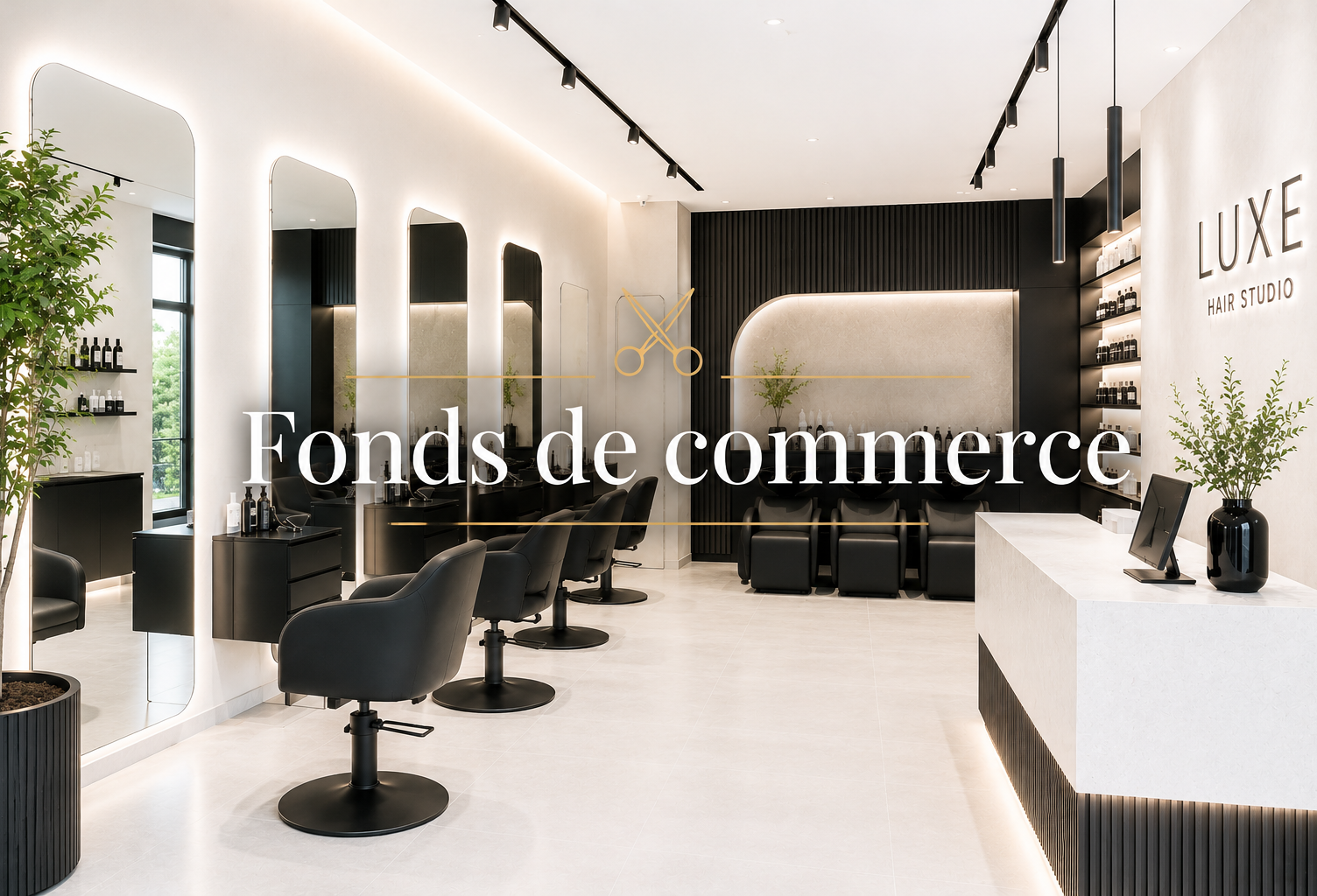 Fonds de commerce d'un salon de coiffure d'exception — photo 1