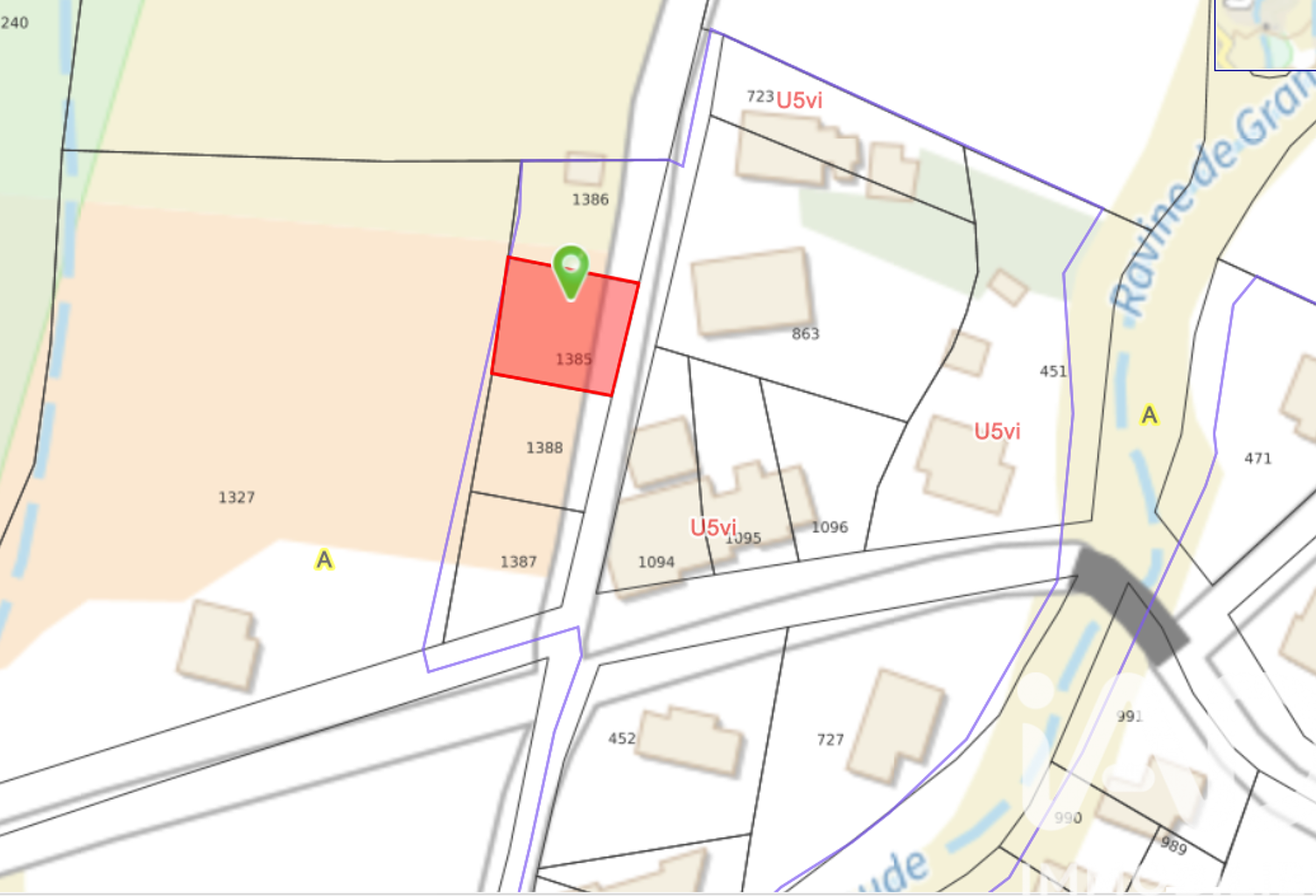 Vente Terrain 459 m&sup2; — photo 1