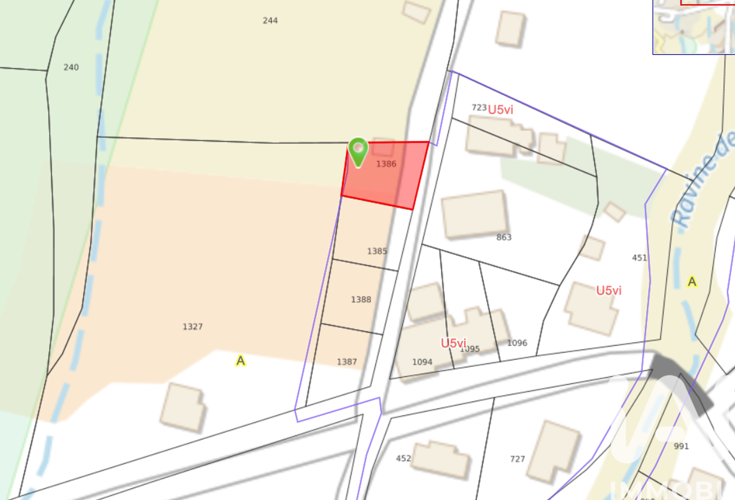 Vente Terrain 483 m&sup2; — photo 1