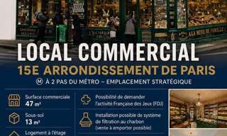Commerce  123 m² à vendre à Paris 15 (75015)
