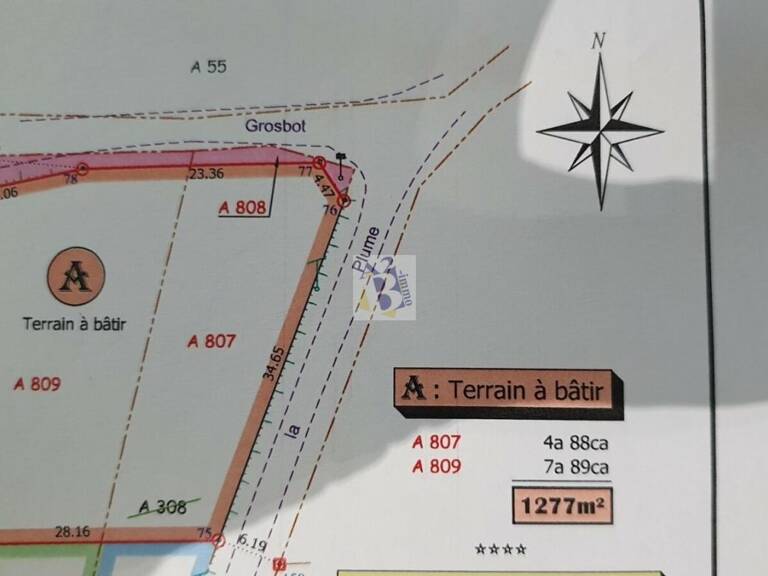 30 minutes Est d'Angoulême , terrain à constuire 1277m² — photo 1