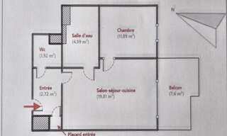 Appartement 2 Pièces 41 m² à vendre à Montpellier (34070)