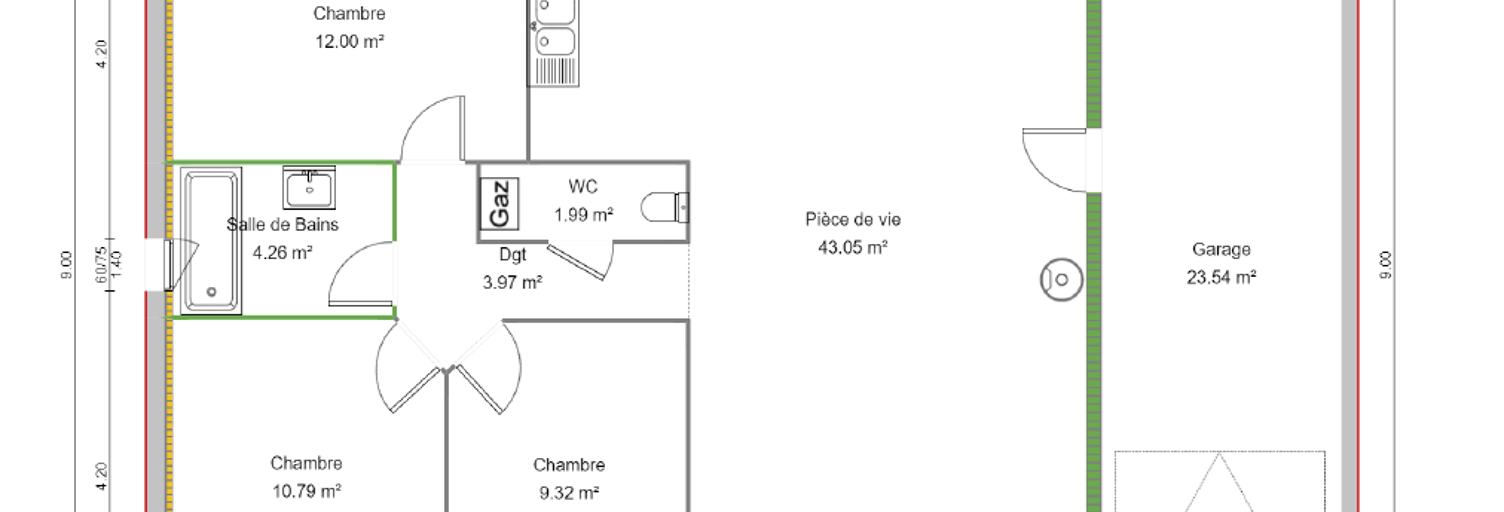 Maison 4 Pièces 80 m² à vendre à Bourg-en-Bresse (01000)
