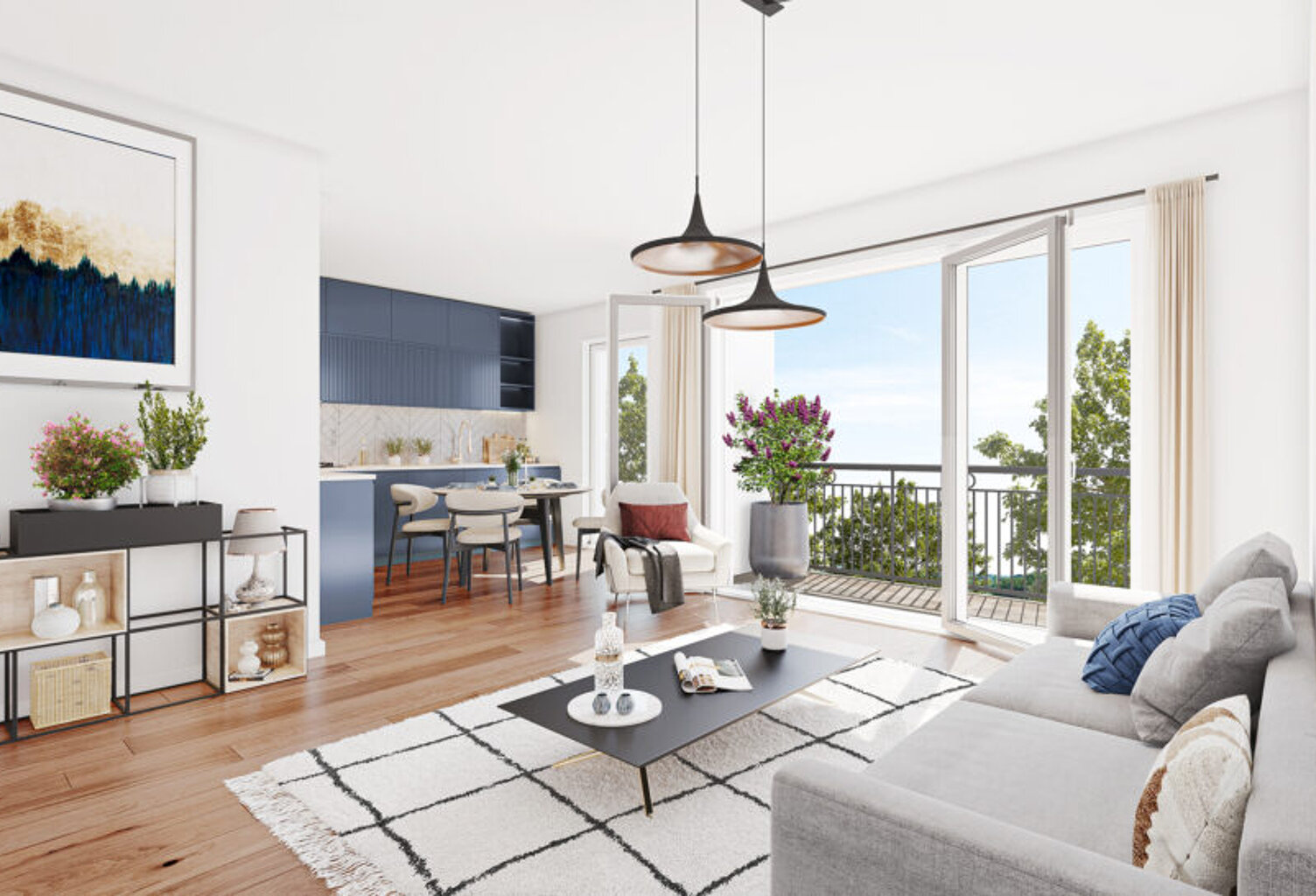 À vendre -Appartement T3 au RDC  avec une loggia à Bussy-Saint-Georges — photo 1