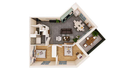 Appartement 3 pièces 213000 €