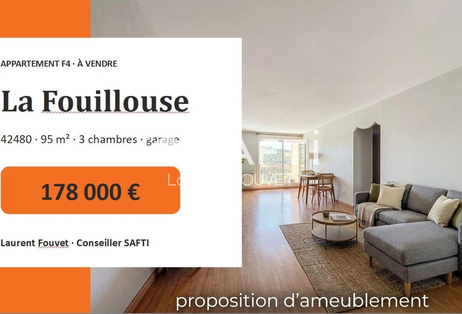 Balcon avec une vue dégagée, , parc au pied de l'immeuble et garage ! — photo 1