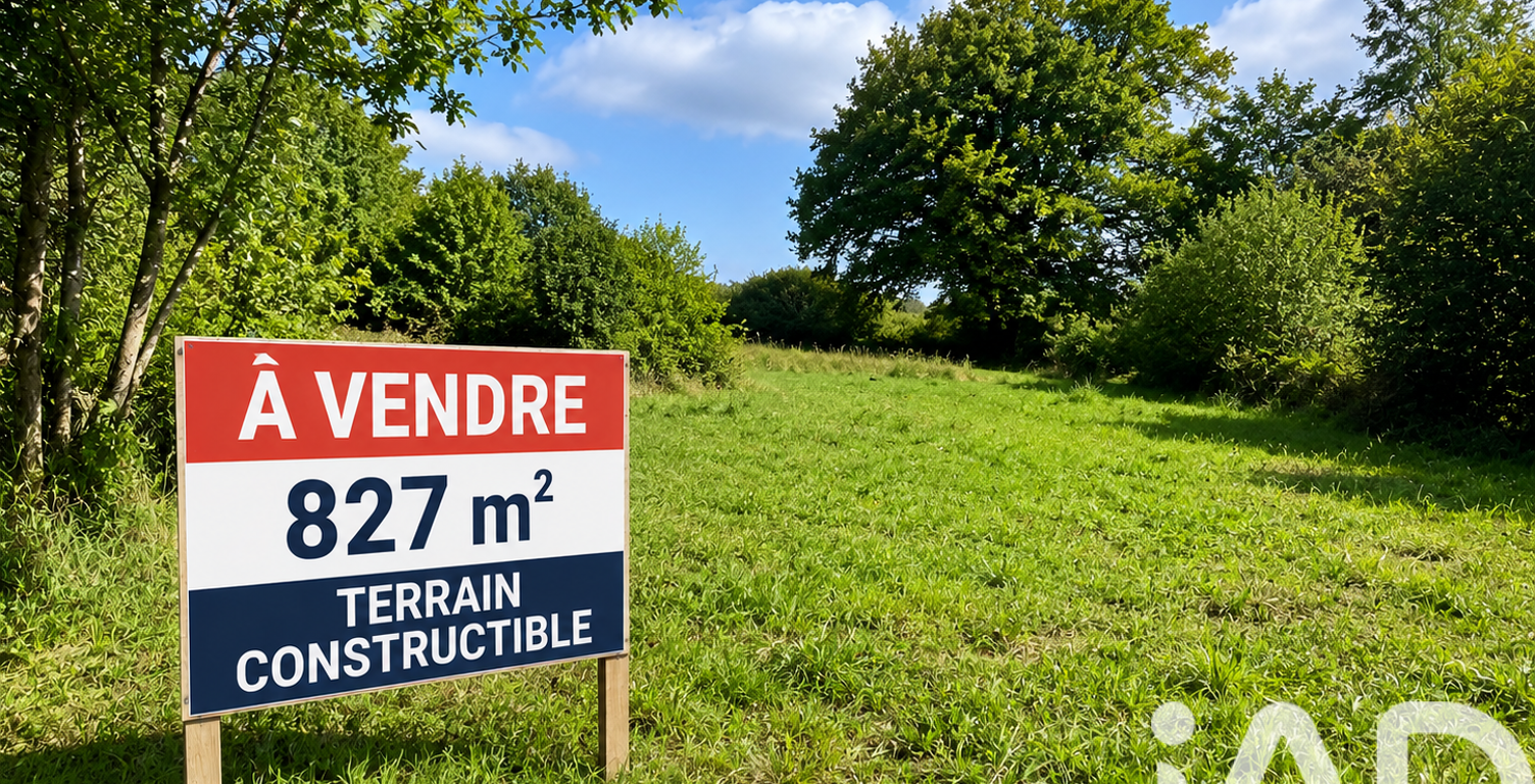 Vente Terrain 827 m&sup2; — photo 1