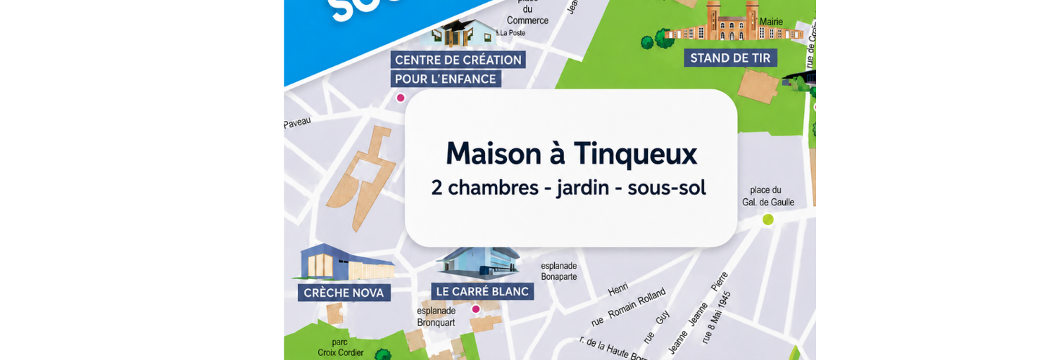 Maison 3 Pièces 63 m² à vendre à Tinqueux (51430)