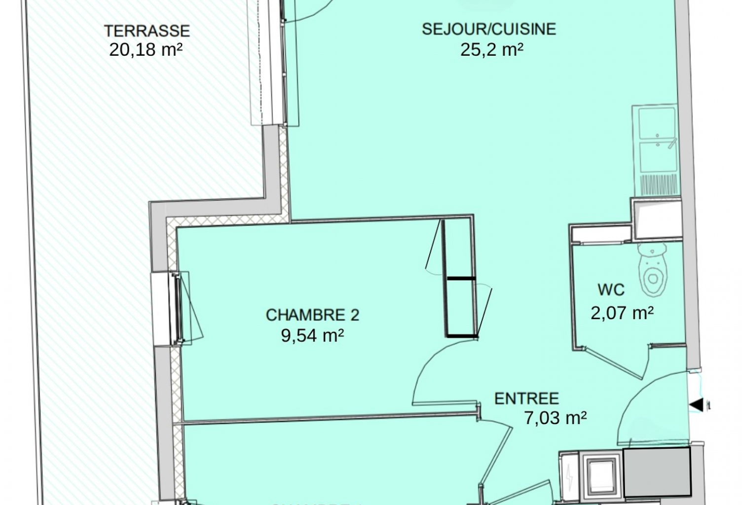 Vente Appartement 3 pièces — photo 1
