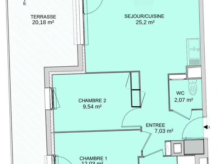 Vente Appartement 3 pièces — photo 1