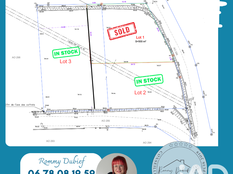 Vente Terrain à bâtir 450 m&sup2; — photo 1