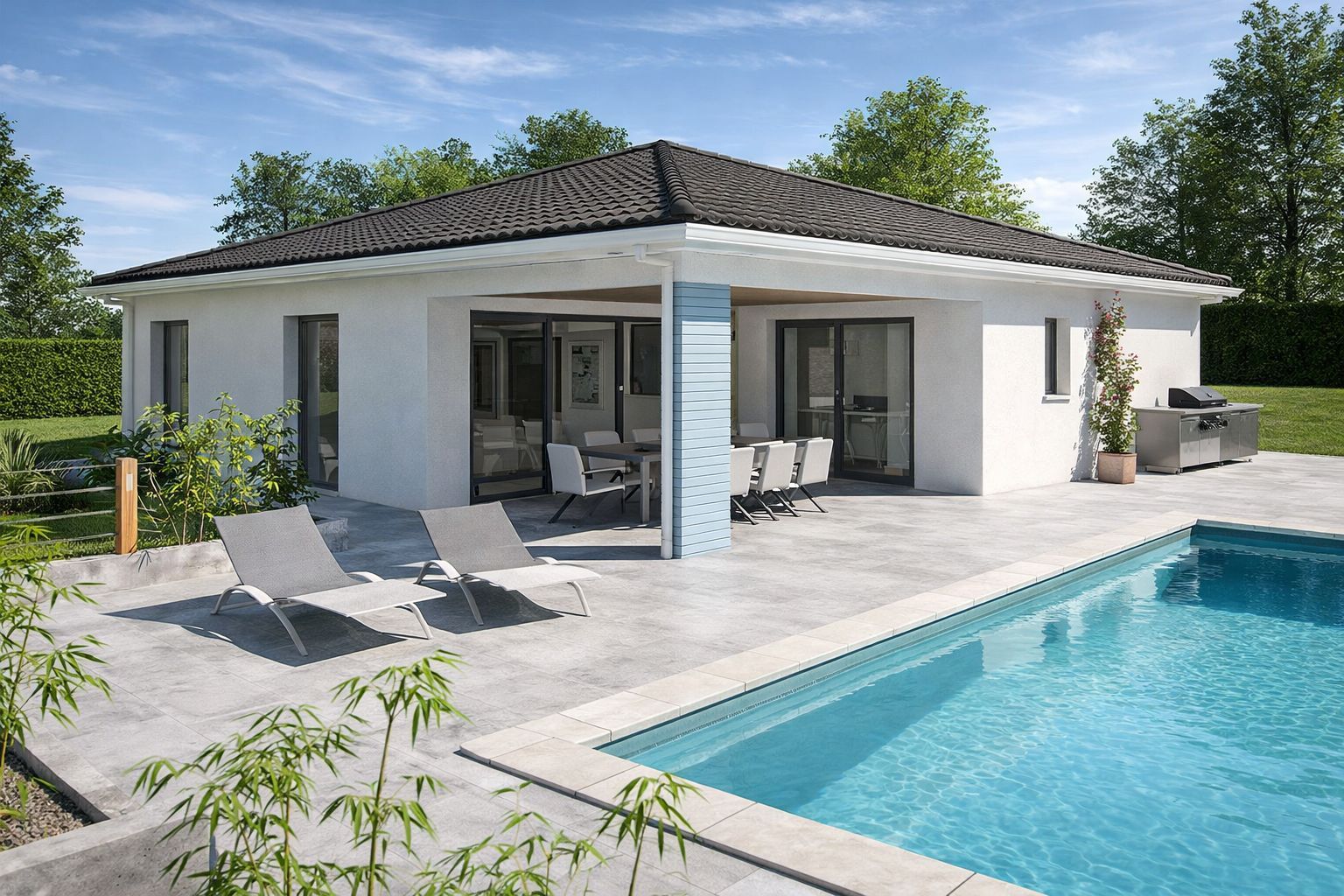 Projet de construction d'une maison 108 m² avec terrain à HAUX (33)