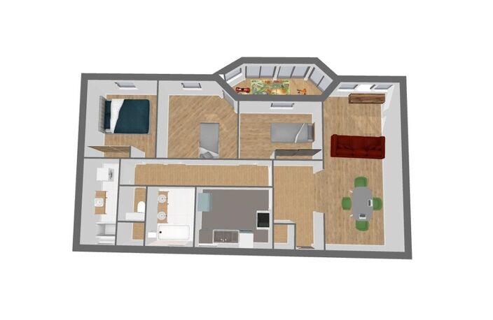 Appartement à vendre 4 pièces avec loggia fermée, cave et parking en sous sol ASNIERES SUR SEINE (92) — photo 2