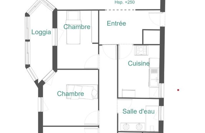 Appartement à vendre 4 pièces avec loggia fermée, cave et parking en sous sol ASNIERES SUR SEINE (92) — photo 5
